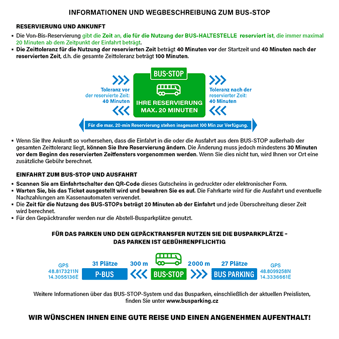 Informationen und Wegbeschreibung zum BUS-STOP